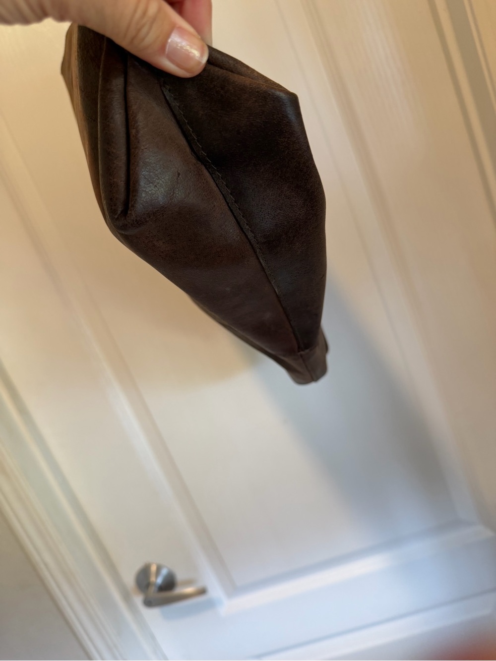 Classic Brown Leather Tote Bag - Unbranded - Picture 4 of 6